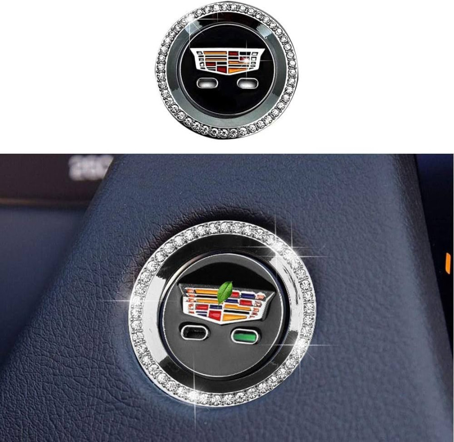 Bling Start Center Control Button Switch Knob Cover Fit for