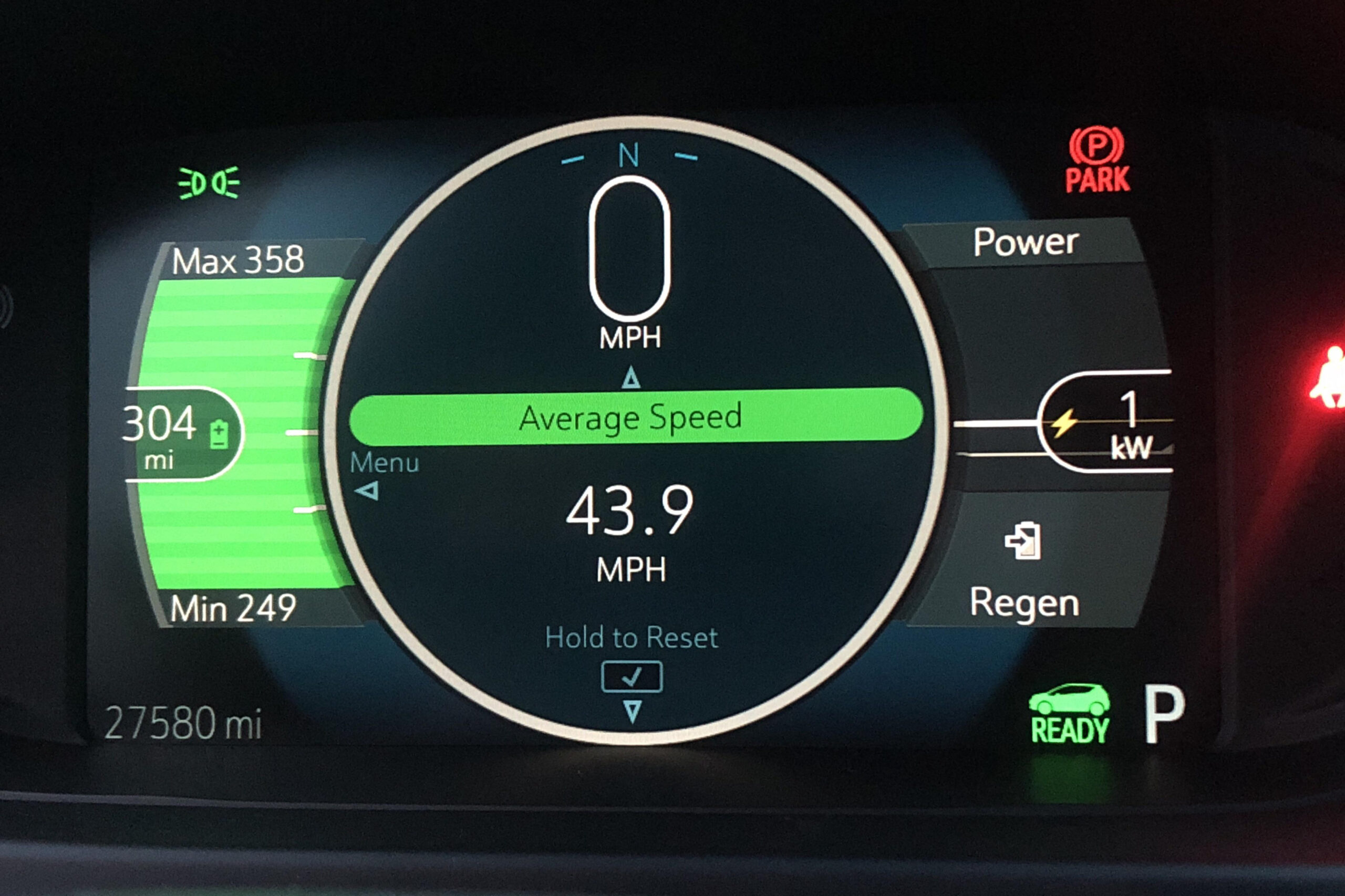 Chevy Bolt range on % charge