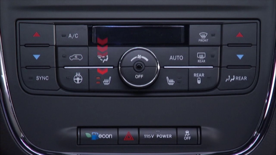 Heated Seats-How to use the seat warmers in  Dodge Grand Caravan