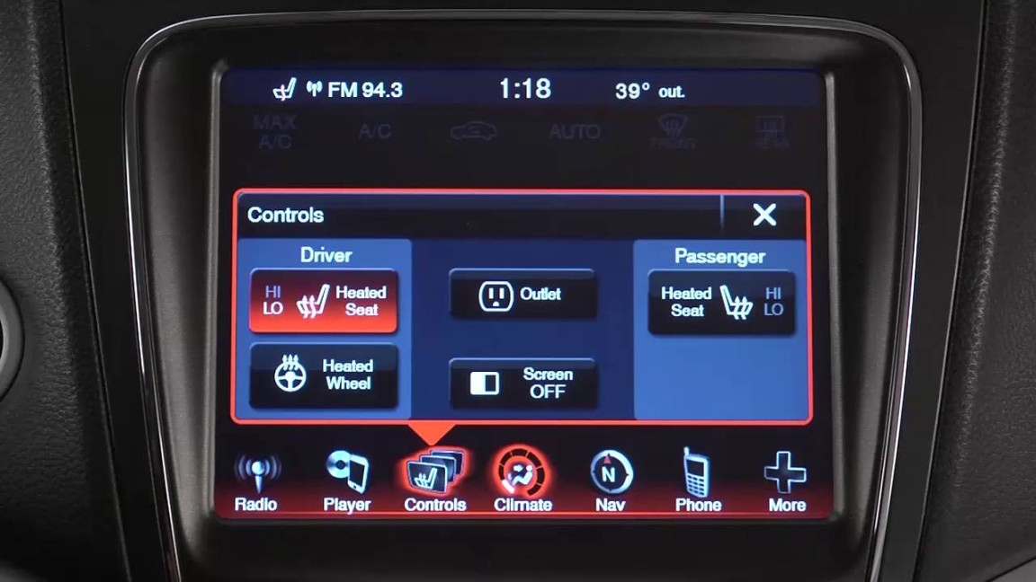 Heated Seats-How to use the seat warmers in  Dodge Journey