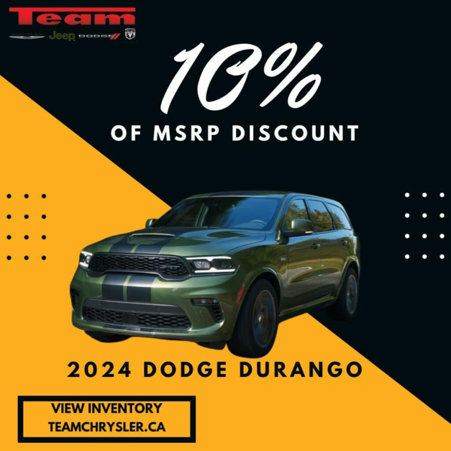 New Dodge Deals, Incentives & Special Offers in Mississauga